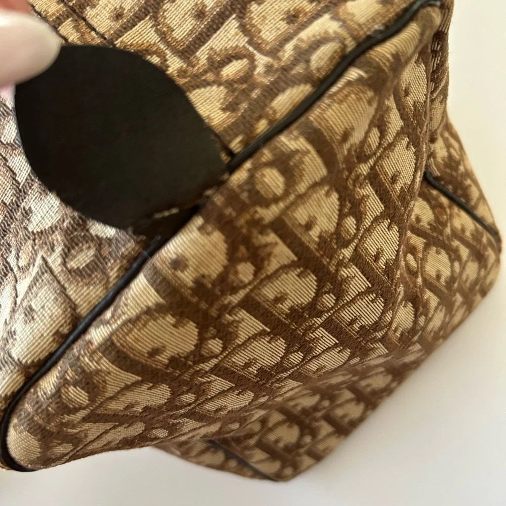 Dior Beige and Brown Monogram Duffel Bag
